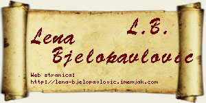 Lena Bjelopavlović vizit kartica